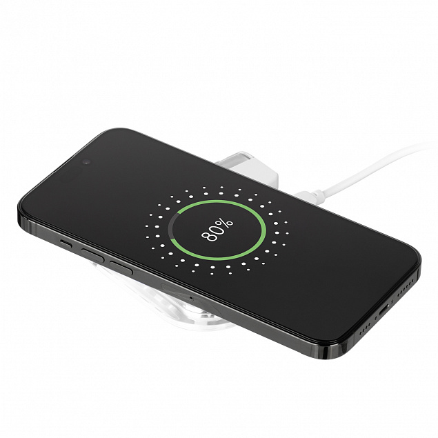Беспроводное зарядное устройство 15W, Gloss NEO с логотипом в Самаре заказать по выгодной цене в кибермаркете AvroraStore