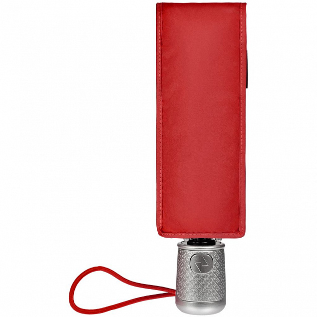 Складной зонт Alu Drop S, 4 сложения, автомат, красный с логотипом в Самаре заказать по выгодной цене в кибермаркете AvroraStore