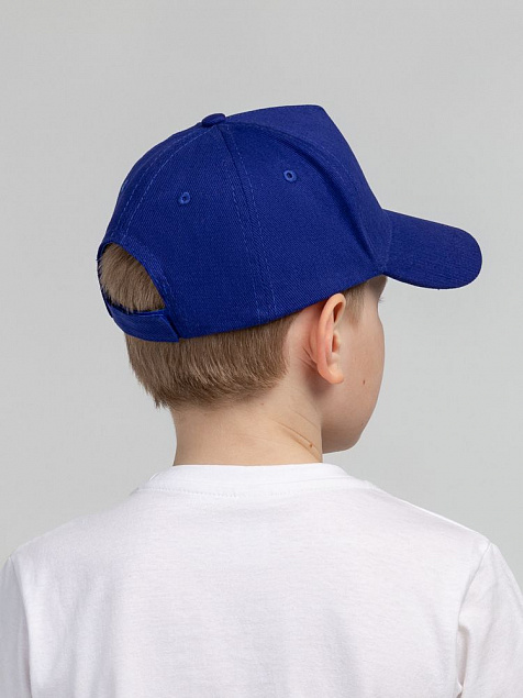 Бейсболка детская Standard Kids, синяя с логотипом в Самаре заказать по выгодной цене в кибермаркете AvroraStore