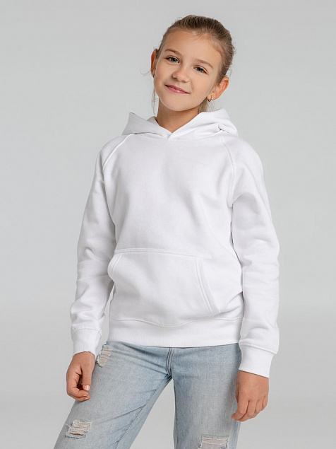 Толстовка детская Stellar Kids, белая с логотипом в Самаре заказать по выгодной цене в кибермаркете AvroraStore