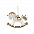Ёлочная игрушка Лошадка (белый) с логотипом в Самаре заказать по выгодной цене в кибермаркете AvroraStore