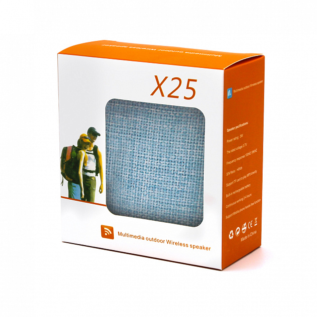 Беспроводная Bluetooth колонка  X25 Outdoor - Синий HH с логотипом в Самаре заказать по выгодной цене в кибермаркете AvroraStore