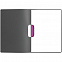 Папка Duraswing Color, серая с розовым клипом с логотипом в Самаре заказать по выгодной цене в кибермаркете AvroraStore