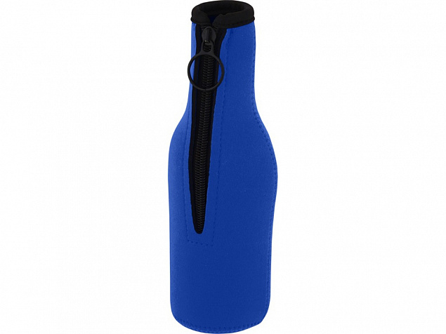 Fris Рукав-держатель для бутылок из переработанного неопрена , синий с логотипом в Самаре заказать по выгодной цене в кибермаркете AvroraStore