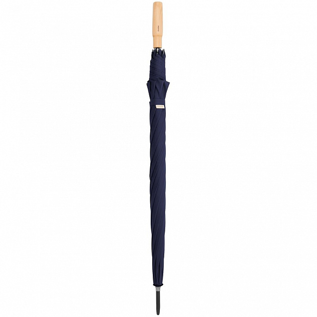 Зонт-трость Nature Golf Automatic, синий с логотипом в Самаре заказать по выгодной цене в кибермаркете AvroraStore