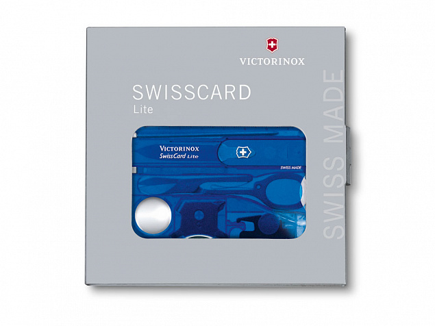 Швейцарская карточка «SwissCard Lite», 13 функций с логотипом в Самаре заказать по выгодной цене в кибермаркете AvroraStore