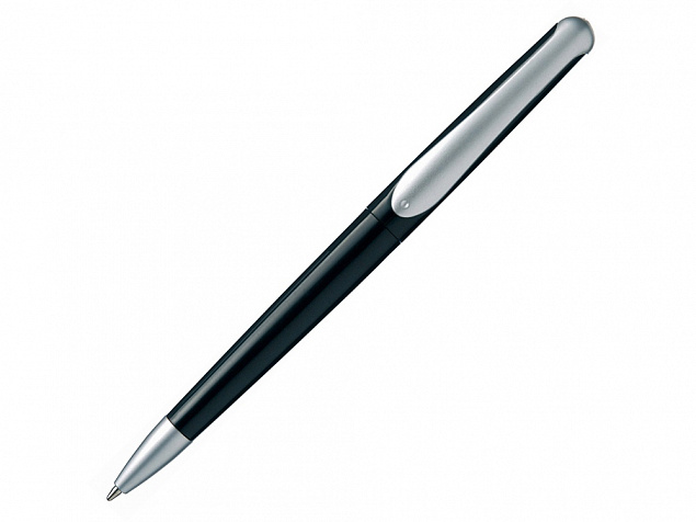 Ручка шариковая Sunrise, черный, синие чернила с логотипом в Самаре заказать по выгодной цене в кибермаркете AvroraStore