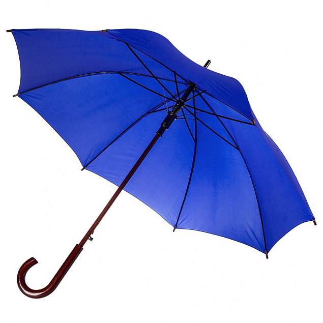 Зонт-трость Standard, ярко-синий с логотипом в Самаре заказать по выгодной цене в кибермаркете AvroraStore