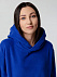 Худи флисовое унисекс Manakin, ярко-синее с логотипом в Самаре заказать по выгодной цене в кибермаркете AvroraStore