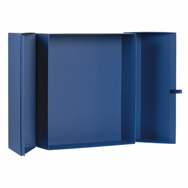 Коробка Wingbox, синяя с логотипом в Самаре заказать по выгодной цене в кибермаркете AvroraStore