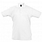 Рубашка поло детская Summer II Kids 170, белая с логотипом в Самаре заказать по выгодной цене в кибермаркете AvroraStore