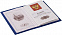 Обложка для паспорта Twill, синяя с логотипом в Самаре заказать по выгодной цене в кибермаркете AvroraStore