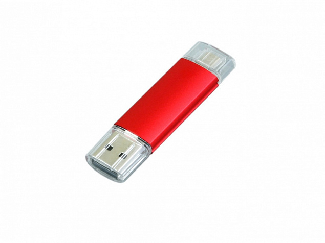 USB 2.0/micro USB- флешка на 32 Гб с логотипом в Самаре заказать по выгодной цене в кибермаркете AvroraStore