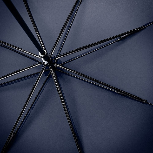 Зонт-трость Wind, синий с логотипом в Самаре заказать по выгодной цене в кибермаркете AvroraStore