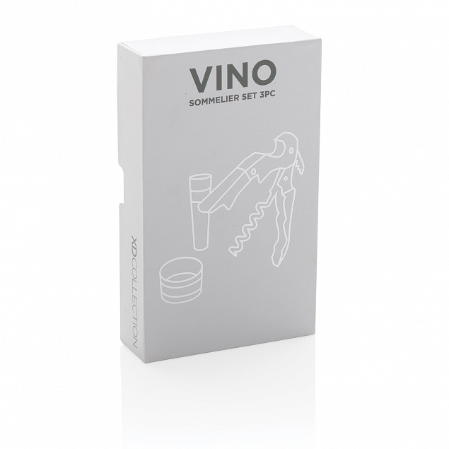 Винный набор сомелье Vino, 3 шт. с логотипом в Самаре заказать по выгодной цене в кибермаркете AvroraStore