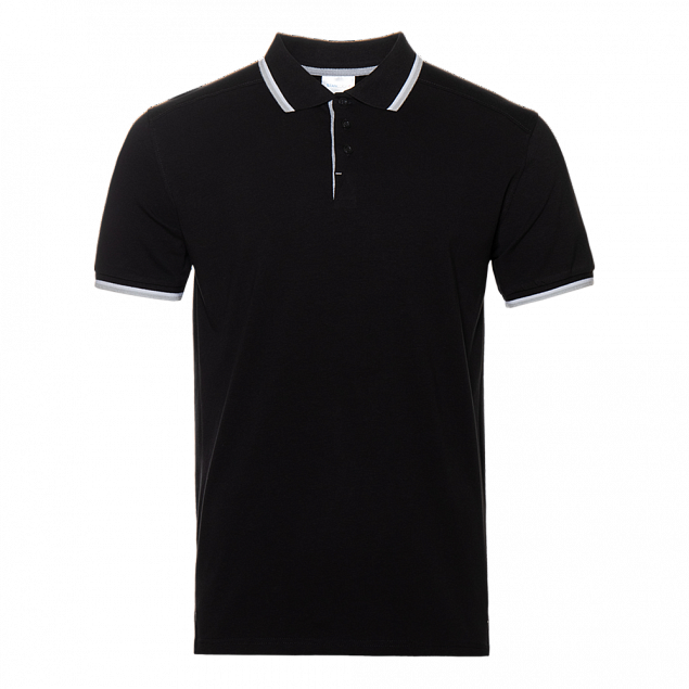 Рубашка поло StanAbsolute Чёрный с логотипом в Самаре заказать по выгодной цене в кибермаркете AvroraStore