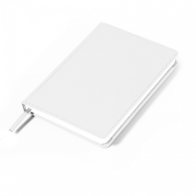 Ежедневник недатированный Anderson, А5,  белый, белый блок с логотипом в Самаре заказать по выгодной цене в кибермаркете AvroraStore