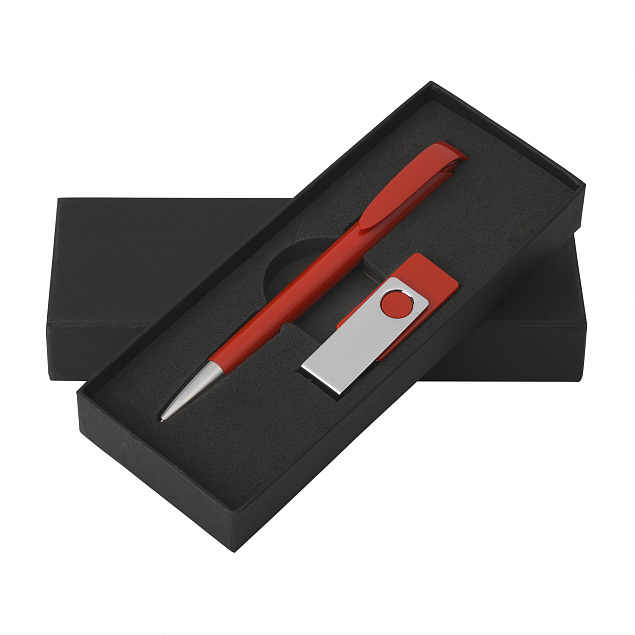 Набор ручка + флеш-карта 16Гб в футляре с логотипом в Самаре заказать по выгодной цене в кибермаркете AvroraStore