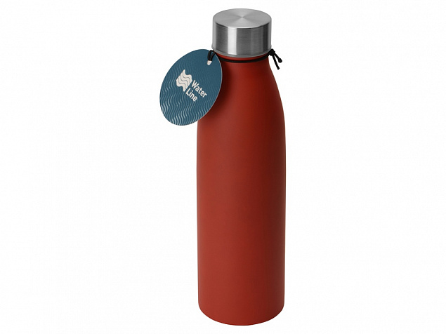 Стальная бутылка Rely, 800 мл, красный матовый с логотипом в Самаре заказать по выгодной цене в кибермаркете AvroraStore