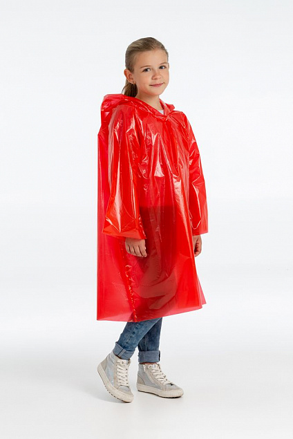 Дождевик-плащ детский BrightWay Kids, красный с логотипом в Самаре заказать по выгодной цене в кибермаркете AvroraStore