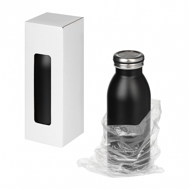 Термобутылка вакуумная герметичная Amore, черная с логотипом в Самаре заказать по выгодной цене в кибермаркете AvroraStore