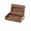 Флешка Woodcoin в деревянном футляре, 32 Гб, коричневый с логотипом в Самаре заказать по выгодной цене в кибермаркете AvroraStore