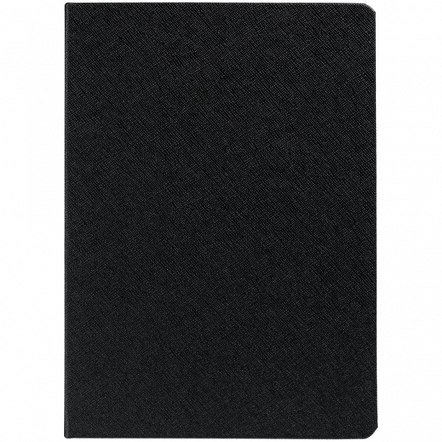 Ежедневник Saffian, недатированный, черный с логотипом в Самаре заказать по выгодной цене в кибермаркете AvroraStore