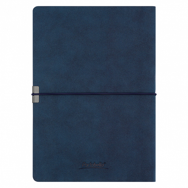 Ежедневник Portobello Trend, In Velour, недатированный, синий с логотипом в Самаре заказать по выгодной цене в кибермаркете AvroraStore