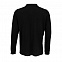 Рубашка поло с длинным рукавом Prime LSL, черная с логотипом в Самаре заказать по выгодной цене в кибермаркете AvroraStore