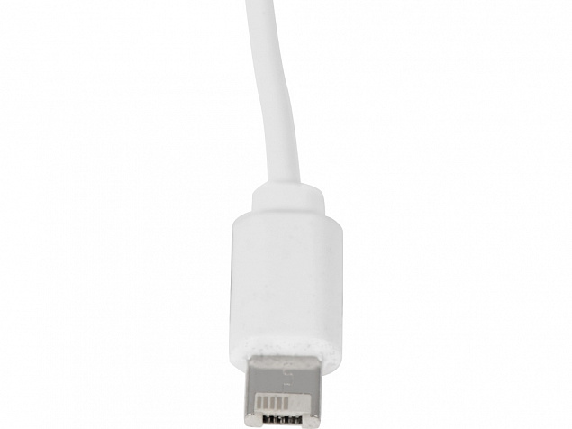 Беспроводное зарядное устройство «Disc» со встроенным кабелем 2 в 1 с логотипом в Самаре заказать по выгодной цене в кибермаркете AvroraStore