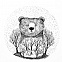 Футболка женская Bear, белая с логотипом в Самаре заказать по выгодной цене в кибермаркете AvroraStore