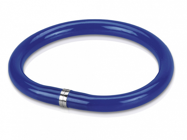 Ручка шариковая-браслет Арт-Хаус, синий с логотипом в Самаре заказать по выгодной цене в кибермаркете AvroraStore