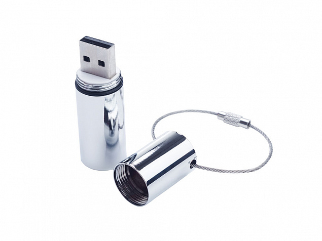 USB 3.0- флешка на 128 Гб «Цилиндр» с логотипом в Самаре заказать по выгодной цене в кибермаркете AvroraStore