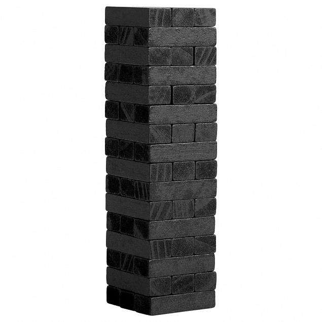 Игра «Деревянная башня мини», черная с логотипом в Самаре заказать по выгодной цене в кибермаркете AvroraStore