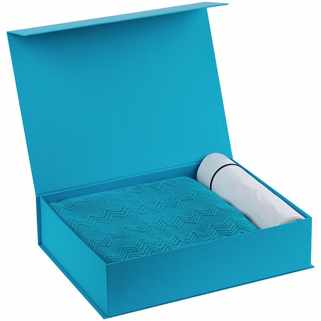 Коробка Koffer, голубая с логотипом в Самаре заказать по выгодной цене в кибермаркете AvroraStore