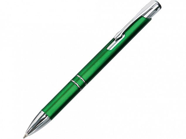 Ручка шариковая Калгари зеленый металлик с логотипом в Самаре заказать по выгодной цене в кибермаркете AvroraStore