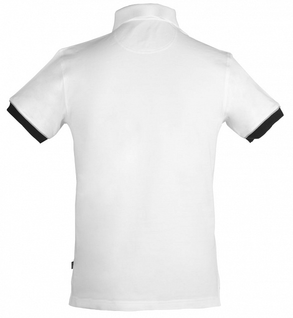 Рубашка поло мужская ANDERSON, белая с логотипом в Самаре заказать по выгодной цене в кибермаркете AvroraStore