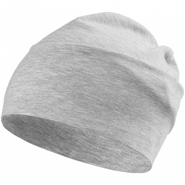 Шапка HeadOn, серый меланж с логотипом в Самаре заказать по выгодной цене в кибермаркете AvroraStore