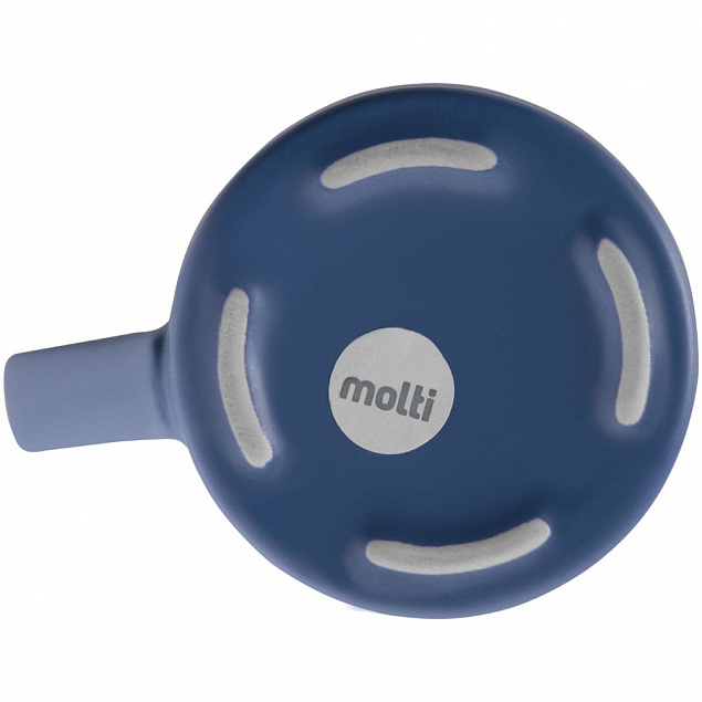 Кружка Modern Bell, матовая, синяя с логотипом в Самаре заказать по выгодной цене в кибермаркете AvroraStore