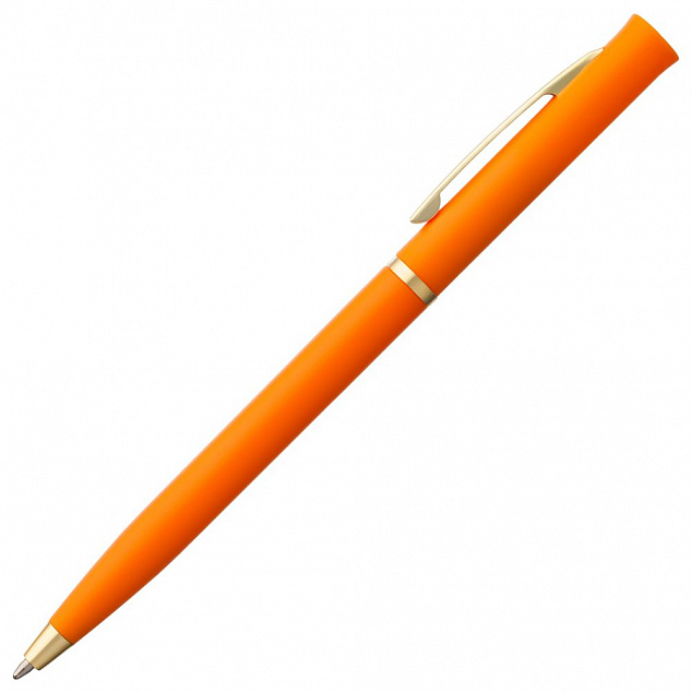 Ручка шариковая Euro Gold, оранжевая с логотипом в Самаре заказать по выгодной цене в кибермаркете AvroraStore