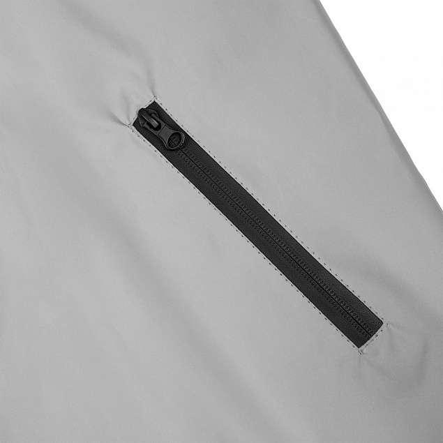 Ветровка Manifest из светоотражающей ткани, серая с логотипом в Самаре заказать по выгодной цене в кибермаркете AvroraStore