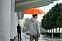 Зонт-трость Promo, оранжевый с логотипом в Самаре заказать по выгодной цене в кибермаркете AvroraStore