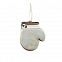 Ёлочная игрушка Варежка (белый с золотым ) с логотипом в Самаре заказать по выгодной цене в кибермаркете AvroraStore