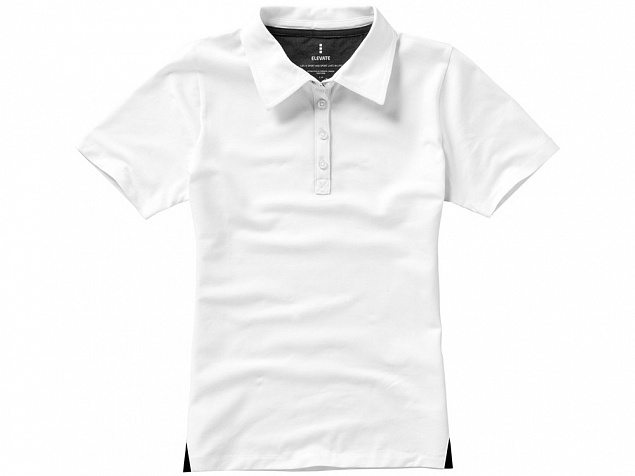 Рубашка поло Markham женская, белый/антрацит с логотипом в Самаре заказать по выгодной цене в кибермаркете AvroraStore