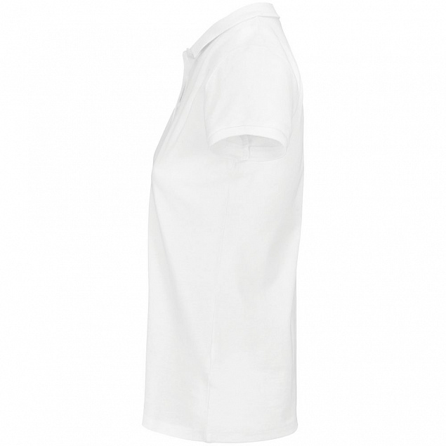 Рубашка поло женская Planet Women, белая с логотипом в Самаре заказать по выгодной цене в кибермаркете AvroraStore