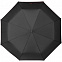 Зонт складной Lui, черный с красным с логотипом в Самаре заказать по выгодной цене в кибермаркете AvroraStore