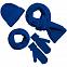 Варежки Nordkyn, синие с логотипом в Самаре заказать по выгодной цене в кибермаркете AvroraStore