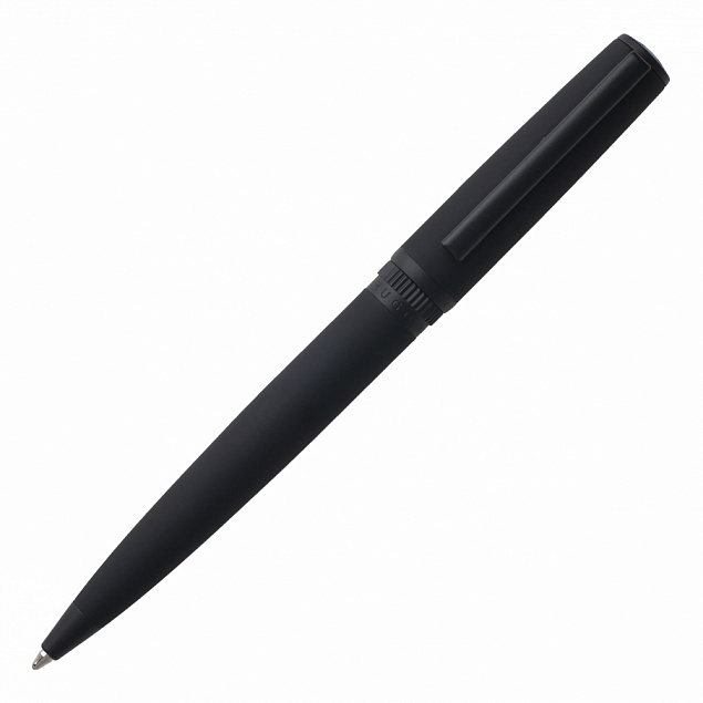 Шариковая ручка Gear Matrix, черная с логотипом в Самаре заказать по выгодной цене в кибермаркете AvroraStore