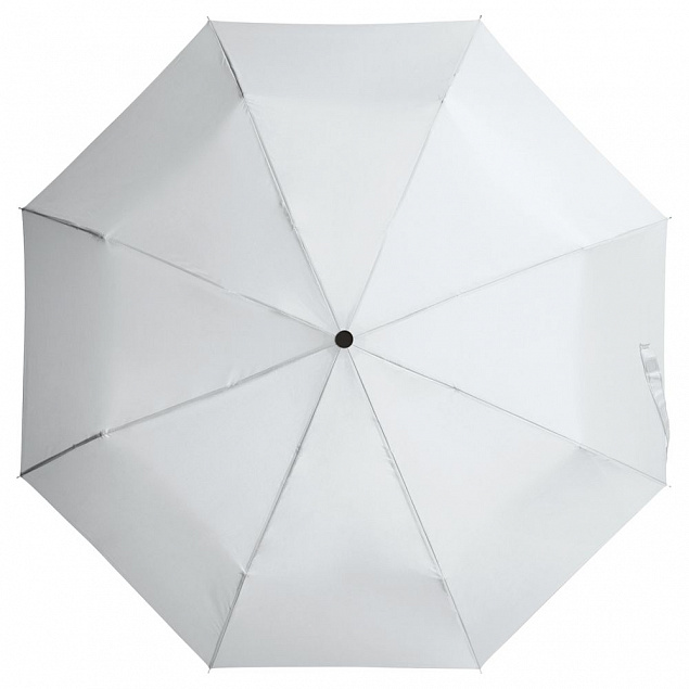 Зонт складной Basic, белый с логотипом в Самаре заказать по выгодной цене в кибермаркете AvroraStore