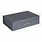Коробка Case, подарочная, темно-серебристая с логотипом в Самаре заказать по выгодной цене в кибермаркете AvroraStore
